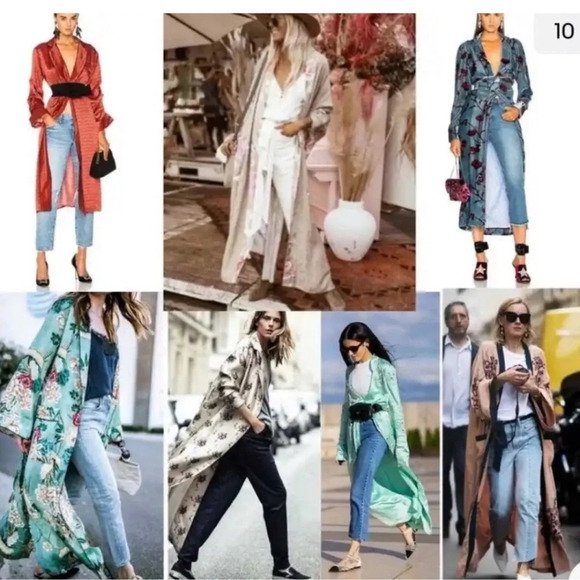 MORGAN TAYLOR Intimates Silky Animal Print Wrap Robe Layer Topper Jacket Size XL - Picture 15 of 16